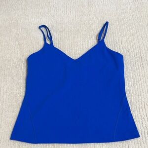 Blue lululemon align tank with shelf bra